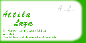 attila laza business card